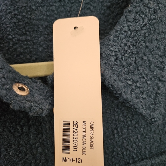 Women's NWT Soft Surroundings Campera Shacket Mediterranean Blue Medium (10-12) - Picture 9 of 15